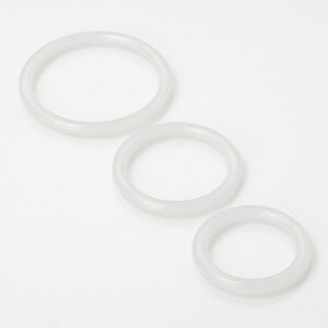 Trinity Silicone Cock Rings Clear