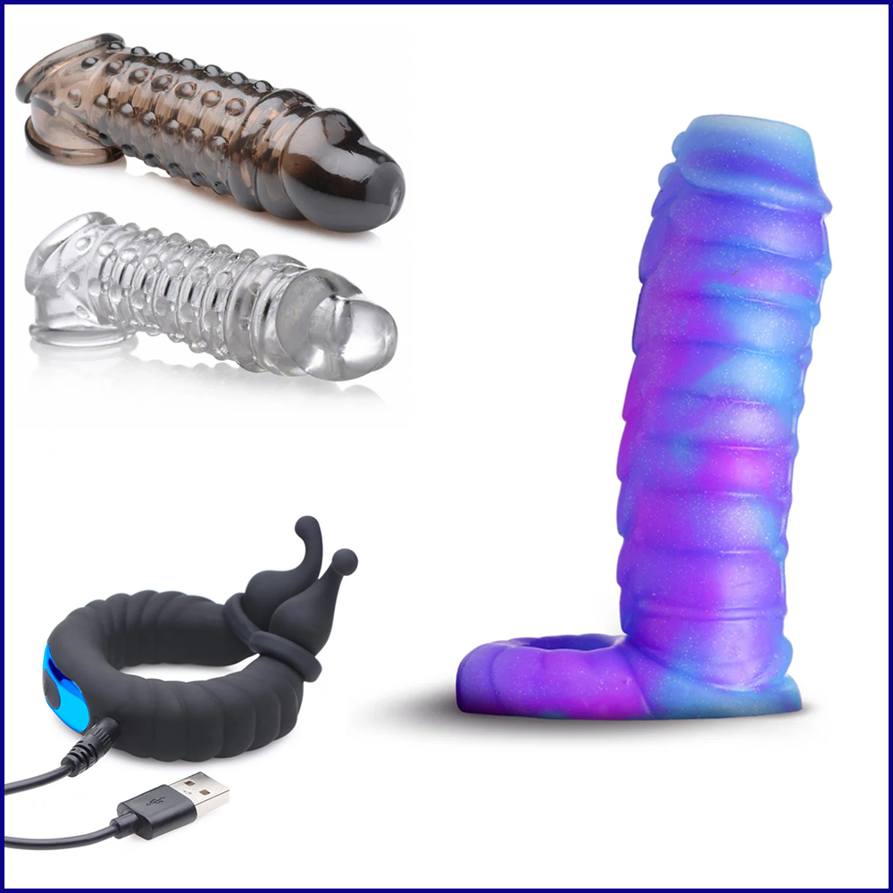 Penile Extensions & Cock Rings to enhance your main member.